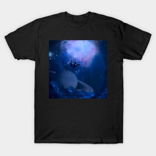 Astronaut Falling From Space On Earth T-Shirt